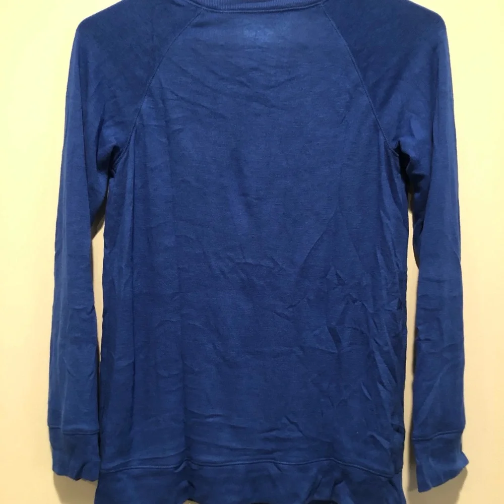 Justice Girls Sweatshirt Size 12.5 Blue Graphic Pullover